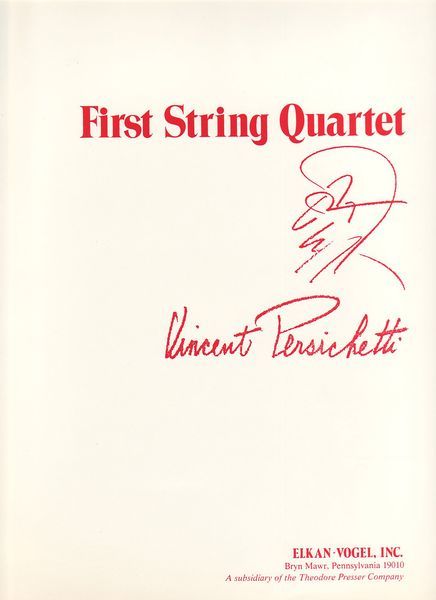 First String Quartet, Opus 7.