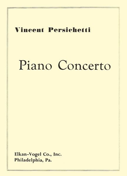 Concerto : For Piano and Orchestra - Edition For Two Pianos.
