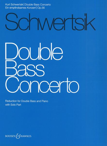 Concerto : For Double Bass - reduction For Double Bass & Piano.
