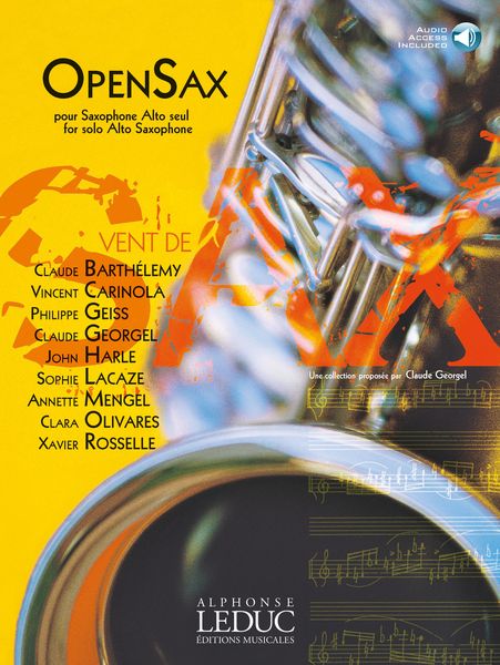 Open Sax : Pour Saxophone Alto Seul.