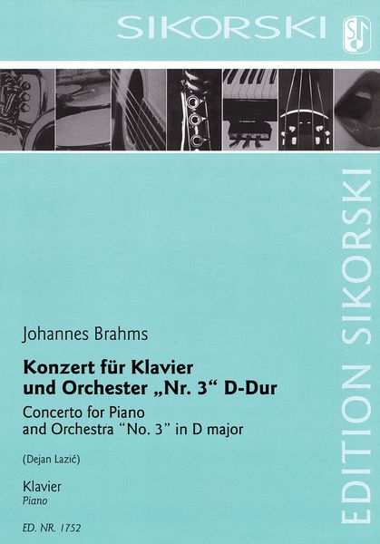 Konzert Für Klavier und Orchester Nr. 3 D-Dur / arranged by Dejan Lazic.