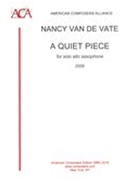 Quiet Piece : For Solo Alto Saxophone (2009).