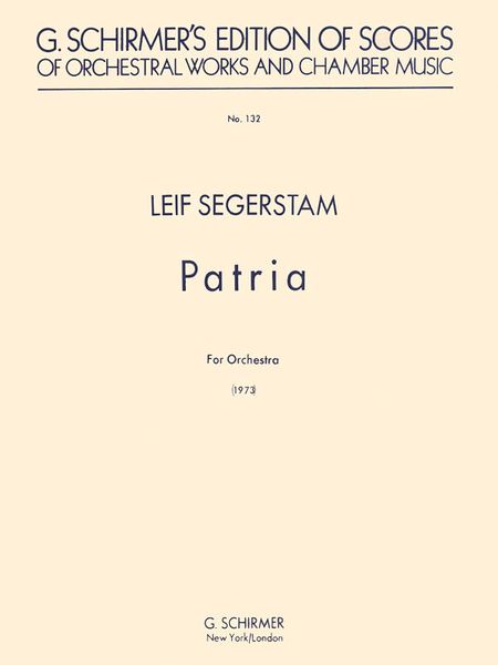Patria : For Orchestra (1973).