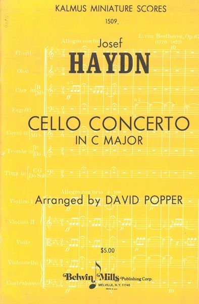 Cello Concerto In C Major / arr. by David Popper.
