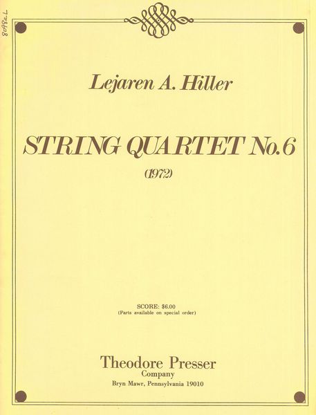 String Quartet No. 6 (1972).