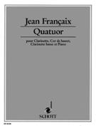 Quatuor : For Clarinet, Bassethorn, Bass Clarinet and Piano (1994).