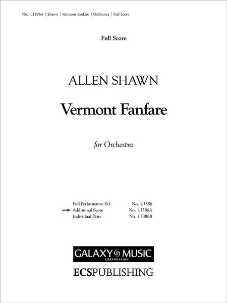 Vermont Fanfare : For Orchestra.