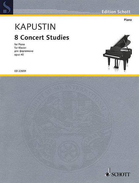 8 Concert Studies, Op. 40 : For Piano - Authorized Edition.