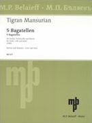 5 Bagatelles : For Violin, Cello and Piano (1985).