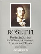 Partita In Es-Dur, Rwv B11 : Für 2 Oboen, 2 Klarinetten, 2 Hörner und 2 Fagotte / Ed. Yvonne Morgan.