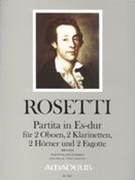 Partita In Es-Dur, Rwv B19 : Für 2 Oboen, 2 Klarinetten, 2 Hörner und 2 Fagotte / Ed. Yvonne Morgan.