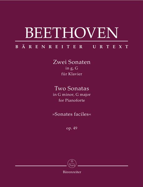 Zwei Sonaten, Op. 49 / edited by Jonathan Del Mar.