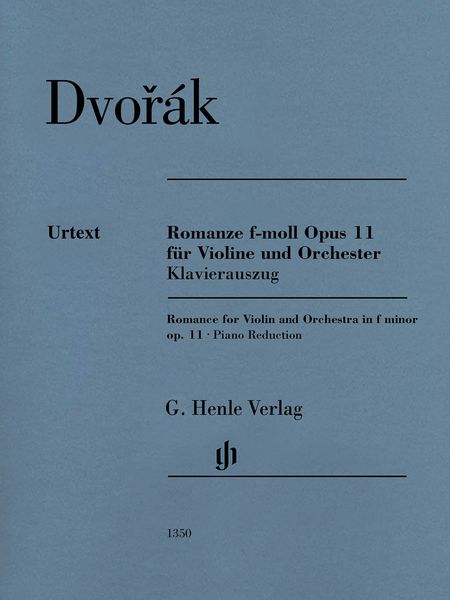 Romanze F-Moll, Op. 11 : Für Violine und Orchester - Piano reduction / Ed. Till Kordt-Dauner.