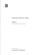 Haiku : Für Bariton und Zehn Instrumente (2004).