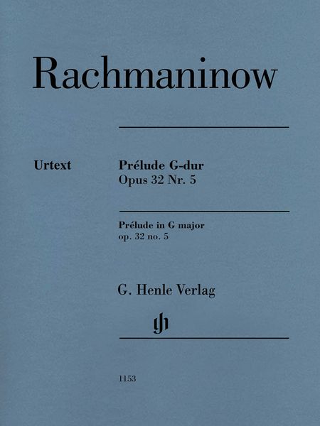 Prélude G-Dur, Op. 32 Nr. 5 : For Piano / edited by Dominik Rahmer.