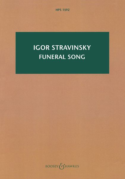 Funeral Song, Op. 5 : For Orchestra (1908).