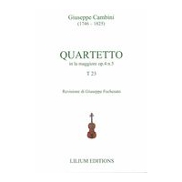 Quartetto In la Maggiore, Op. 4 N. 5, T 23 / edited by Giuseppe Fochesato.