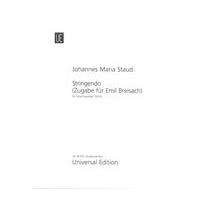 Stringendo (Zugabe Für Emil Breisach) : Für Streichquartett (2014).