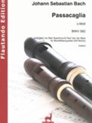 Passacaglia C-Moll, BWV 582 : Für Blockflötenquartett / arr. Bart Spanhove & Paul Van der Meer.