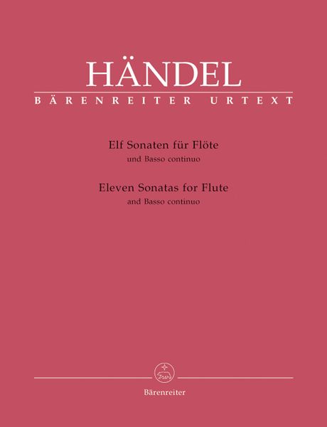 Eleven Sonatas : For Flute and Basso Continuo / Revised New Edition by Terence Best.