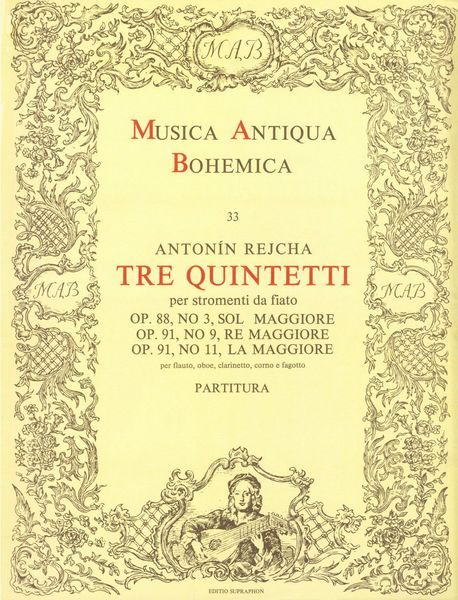 Tre Quintetti Per Stromenti Da Fiato : For Flute, Oboe, Clarinet, Horn and Bassoon.