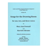 Songs For The Drawing Room : For One, Two, and Three Voices / edited by Barbara Jackson.