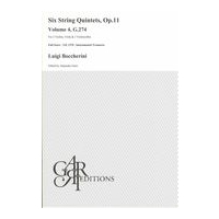 Six String Quintets, Op. 11, Volume 4 - G.274 : For 2 Violins, Viola and 2 Violoncellos.