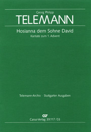 Hosianna Dem Sohne David : Kantate Zum 1. Advent / edited by Klaus Hofmann.