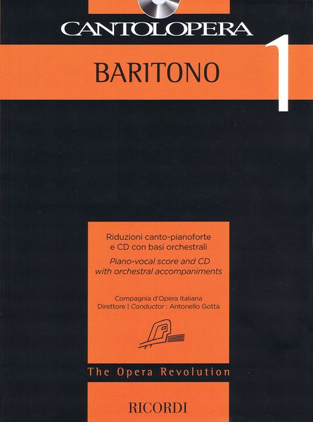 Baritono 1 : Piano-Vocal Score and CD With Orchestral Accompaniments.