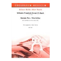 Sonata A Tre - Trio G-Dur : Für 2 Querflöten und Viola (Violoncello) / Ed. Adrian Wehlte.