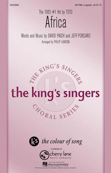 Africa - The King's Singers Choral Series : For SATTBB A Cappella / arr. Philip Lawson.