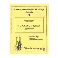 Sonata Op. 1, No. 4 : For Viola Da Gamba and Basso Continuo / edited by Donald Beecher.