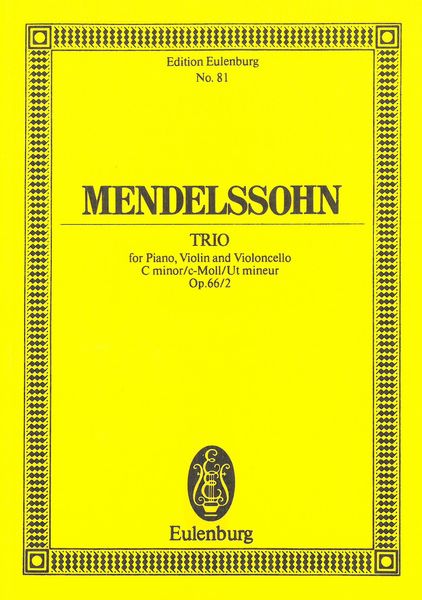 Trio No. 2 In C Minor, Op. 66/2 : For Piano, Violin and Cello.