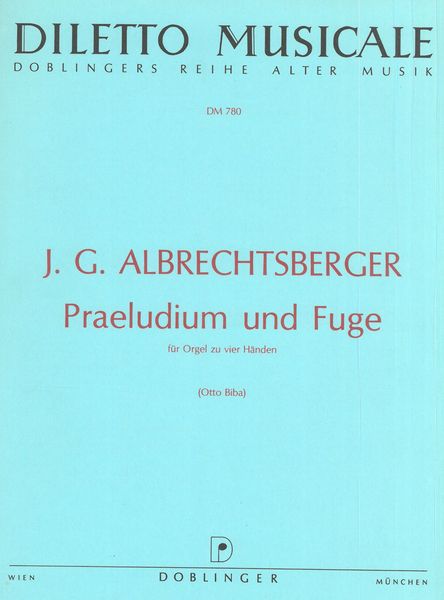 Präludium und Fuge In C-Dur : For Organ Four Hands.