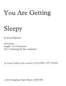 You Are Getting Sleepy : For Solo Piano (2017 Rebarring).