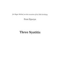 Three Nyatitis : For Banjo, Clarinet and Viola.