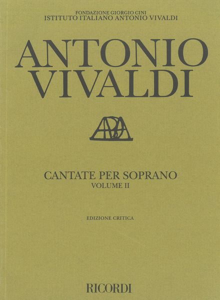 Cantate Per Soprano, Vol. 2 / edited by Francesco Degrada.