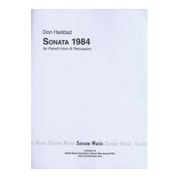 Sonata 1984 : For French Horn and Percussion (1966).