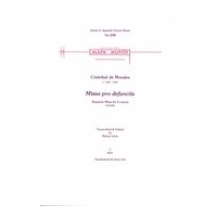 Missa Pro Defunctis : Requiem Mass For 5 Voices (SAATB) / transcribed and Ed. by Martyn Imrie.