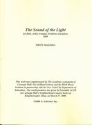 Sound of The Light : For Flute, Violin, Trumpet, Trombone and Piano (2008).