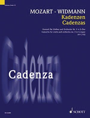 Konzert Für Violine und Orchester Nr. 3 In G-Dur, K. 216 : Cadenzas by Jörg Widmann.