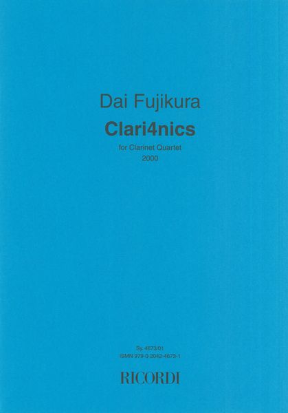 Clari4nics : For Clarinet Quartet (2000).