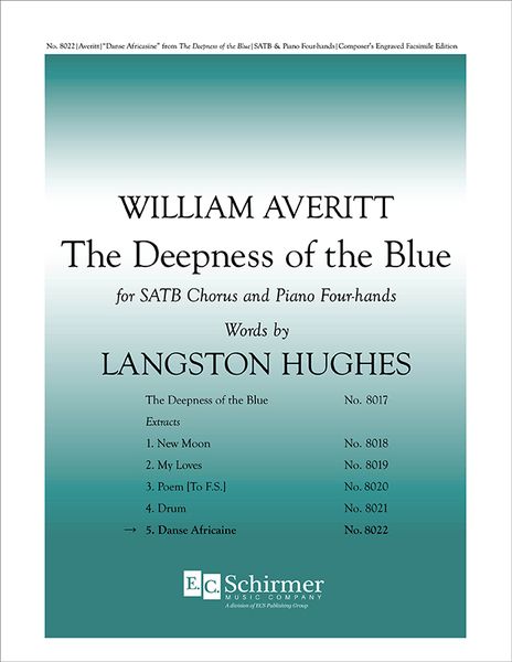Deepness of The Blue No. 5 - Danse Africaine : For SATB and Piano Four-Hands.