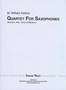 Quartet For Saxophones (1966-67).