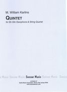 Quintet : For Alto Saxophone and String Quartet (1973-74).