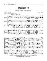 Dedication : For SSA A Cappella.