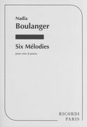 Six Melodies : Pour Voix Et Piano (1921).