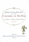 Concerto Ex Dis-Dur : Für Horn, 2 Violinen, Viola E Basso - Orchestral Parts Set.