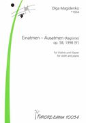 Einatmen - Ausatmen (Ragtime), Op. 58 : Für Violine und Klavier (1998).