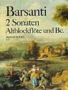 Zwei Sonaten : Für Altblockflöte Un Basso Continuo Op. 2/1-2.